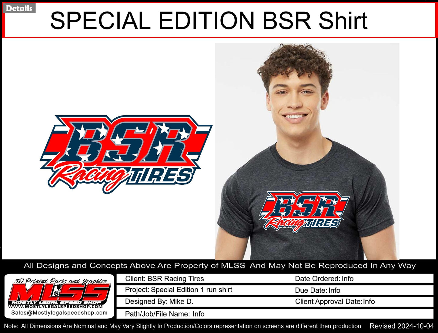 BSR USA Flag Logo T-Shirt